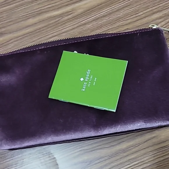 Kate Spade 💎Purple Velvet Clutch - Picture 5 of 10